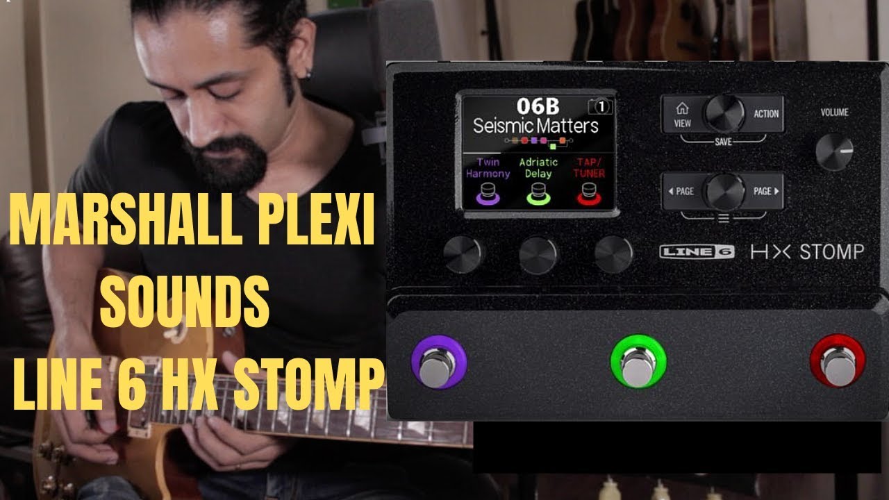 Line 6 Hx Stomp -  Marshall Plexi Demo - Clean - Crunch - Lead - Chandresh Kudwa