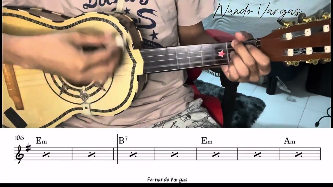 Rondinela / Mariachi Vargas Vihuela Guitarra Tutorial Fácil