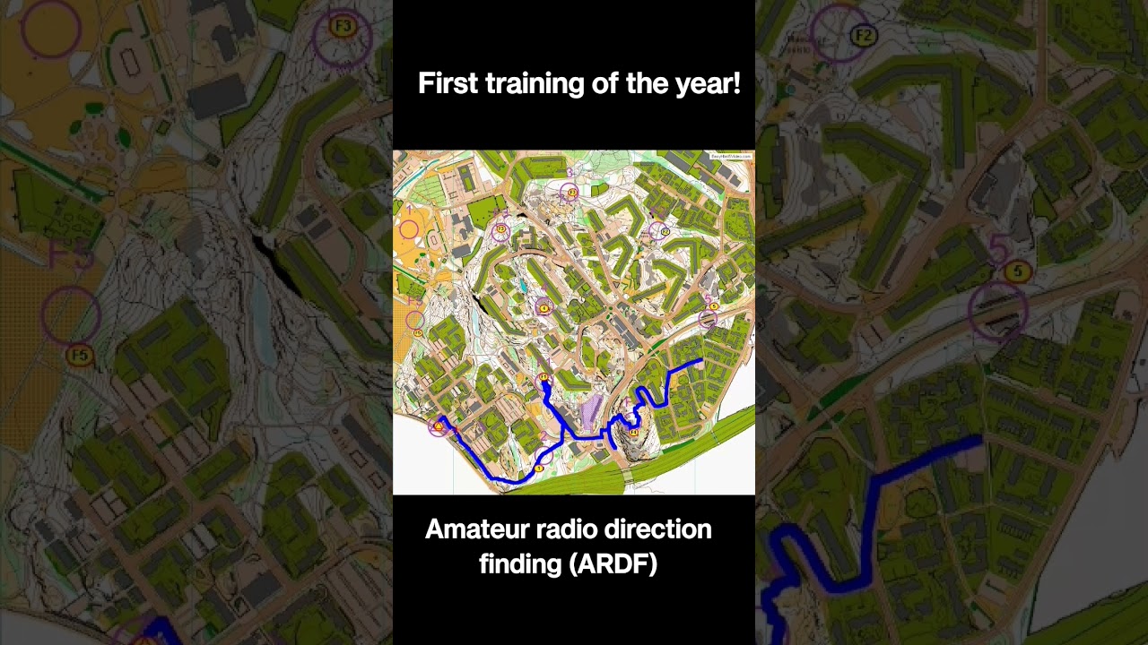 Radio Orienteering track from Pihlajisto Finland 12.2.2023