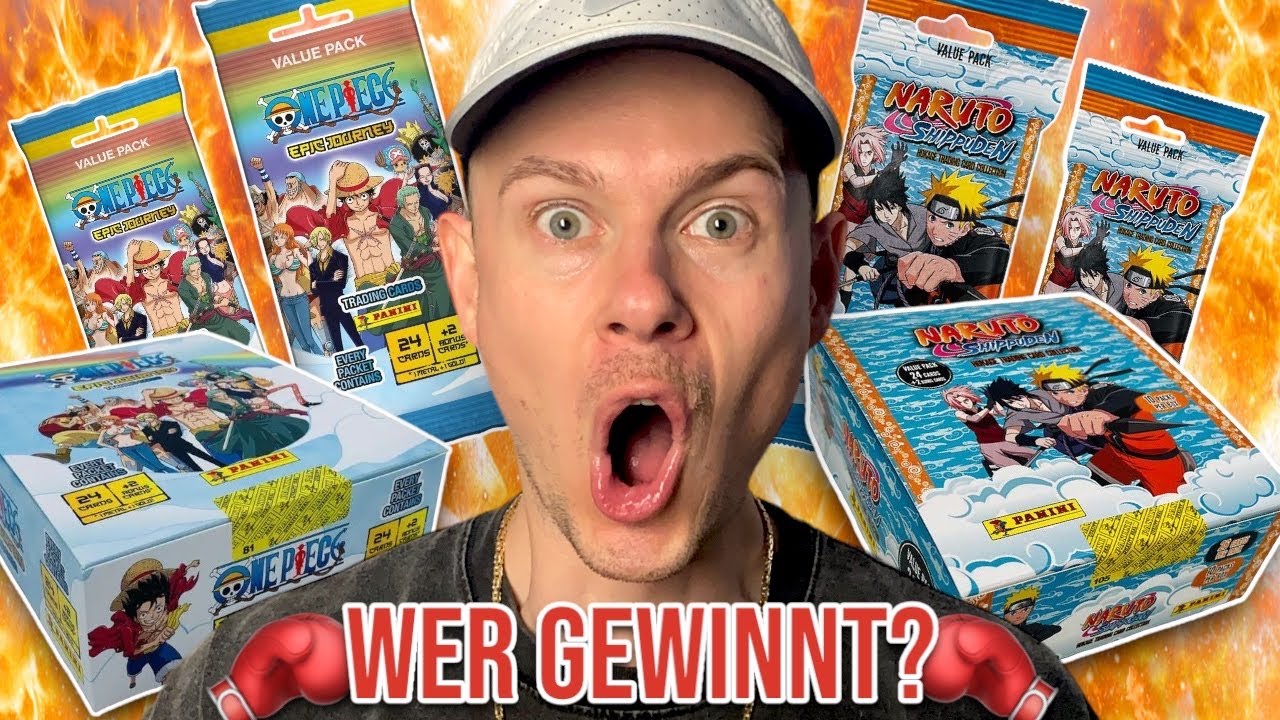 ONE PIECE vs Naruto 🤔 Welches Panini Set LOHNT mehr? (Unerwartet)