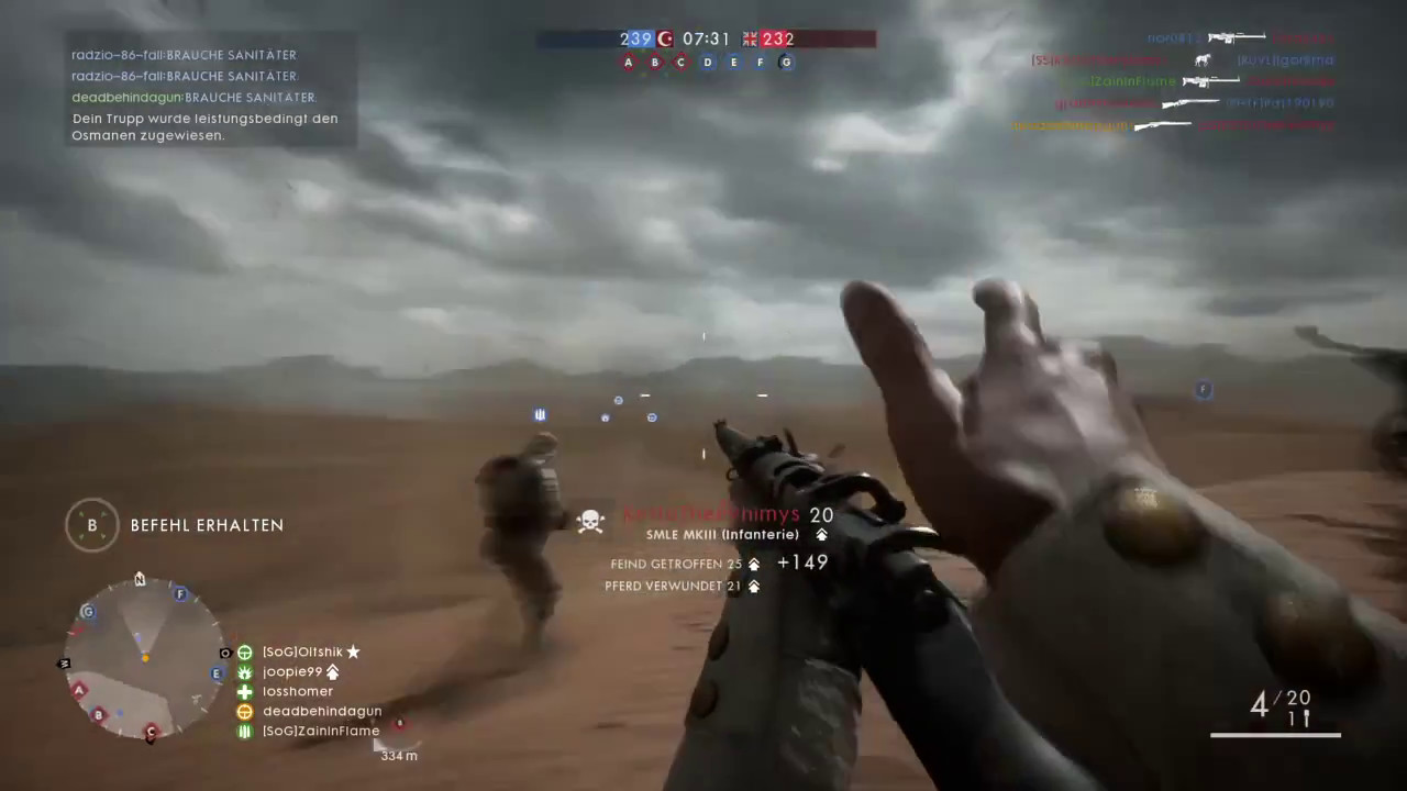 Battlefield 1 SmleMKIII infantry