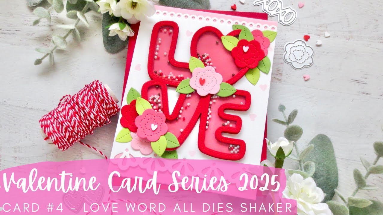 Valentine Card Series 2025 #4 | Pretty Pink Posh NEW RELEASE | All Dies Shaker Card