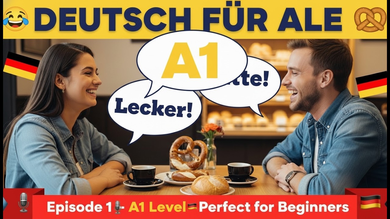 Learn 50+ German Food Words in 15 Minutes 🇩🇪 | Real Conversations for  Absolute Beginners | Ep. 1