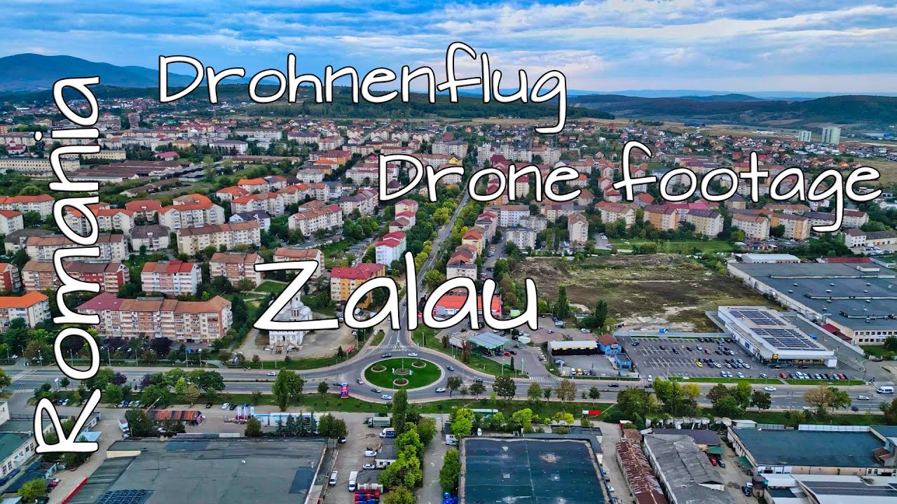 Drohnenflug – Drone footage – Zalau, District Dumbrava Nord, Romania