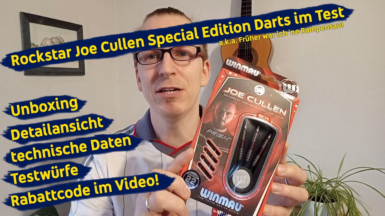 Rockstar Joe Cullen Special Edition Darts Winmau Test und Review a.k.a. Früher war ich ne Rampensau!