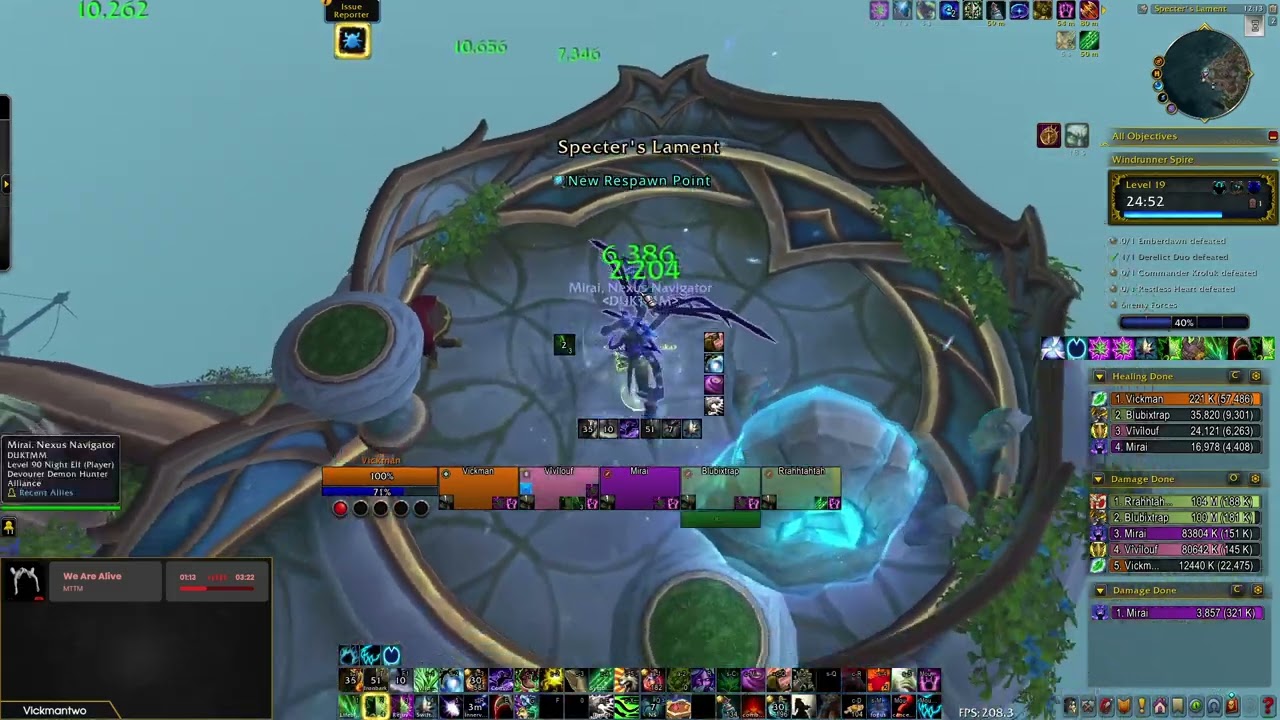 Midnight Beta 19 Windrunner Spire (289 ilvl) l Resto Druid (12.0.1)
