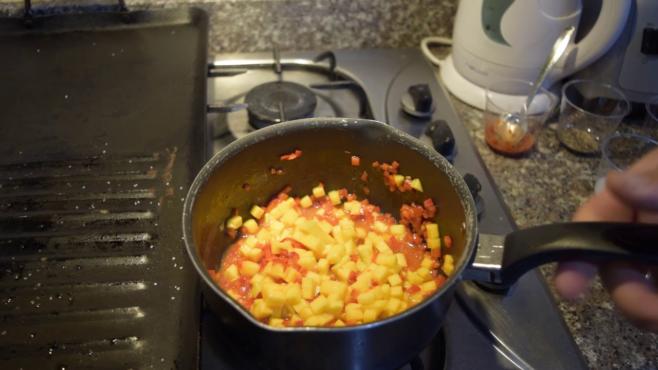 COMO HACER UN LOMO DE CERDO CON SALSA CHUTNEY DE MANGO