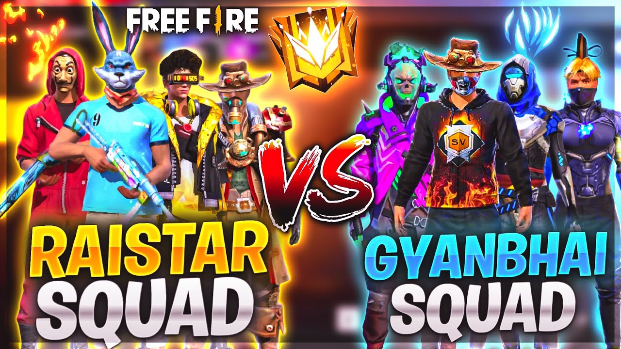 Full Hacker Squad vs Raistar 🤬😤Best vs Best epic Fight !!😎  Garena Free Fire