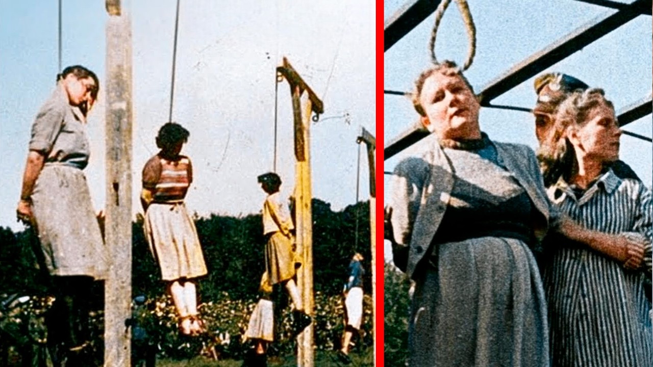 Publiczne Egzekucje Strażniczek Z Bergen-Belsen &ndash; Uwaga Trudne Do Oglądania
