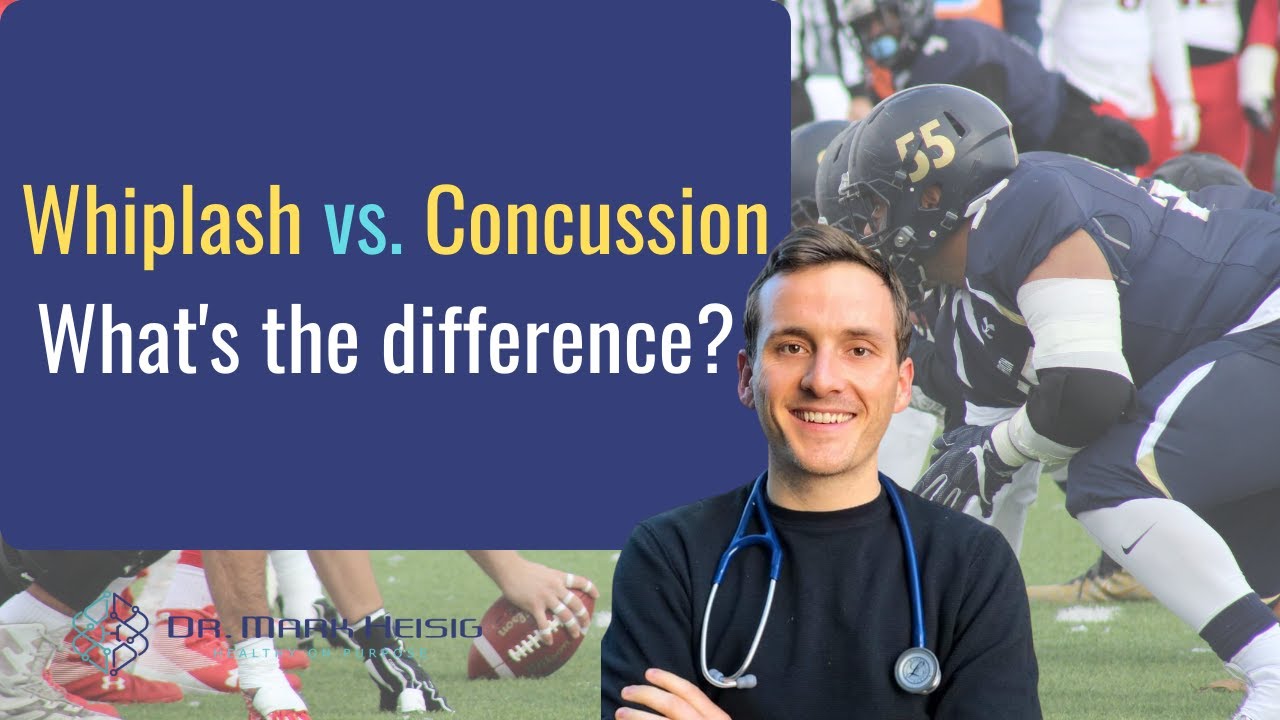 What's the difference between whiplash and concussion?
