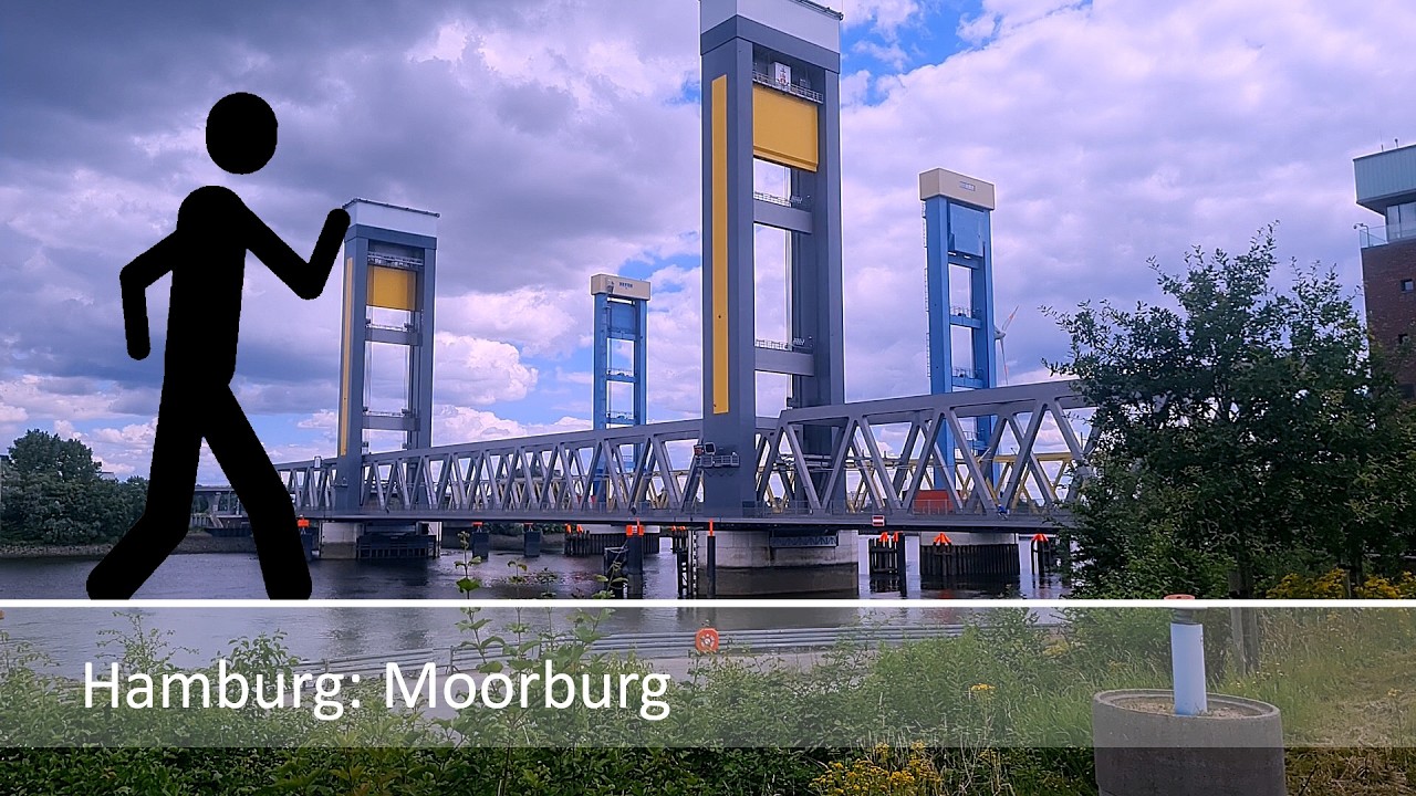 Der Geher in Hamburg: Moorburg