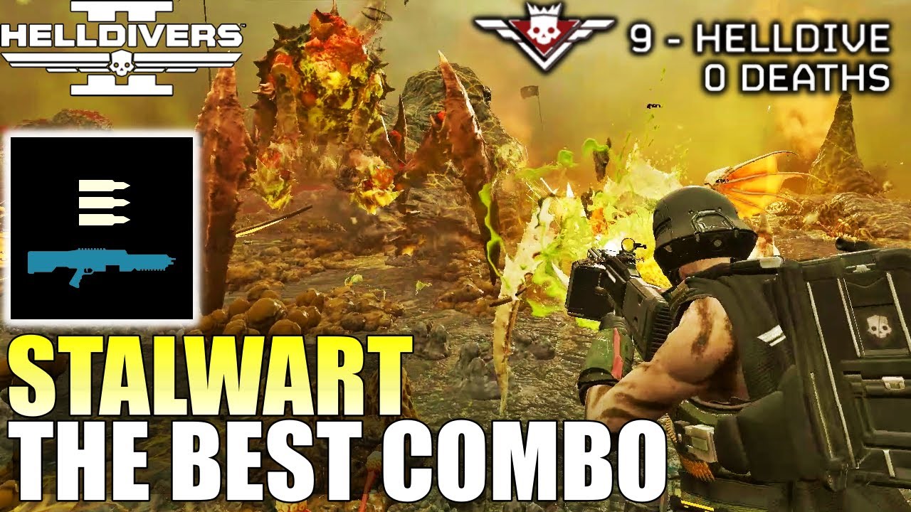 Helldivers 2 - Stalwart Gameplay (No commentary, Max difficulty, No deaths)