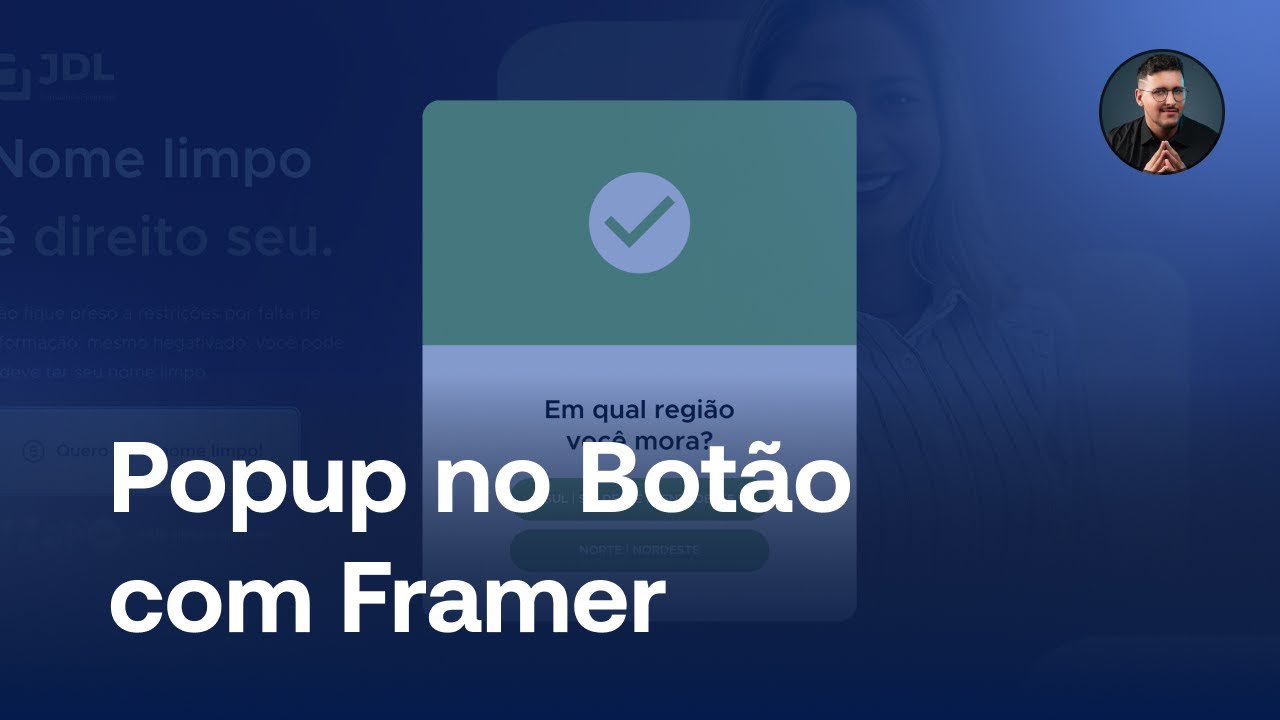 Criando Popup no Botão com Framer -  Passo a Passo