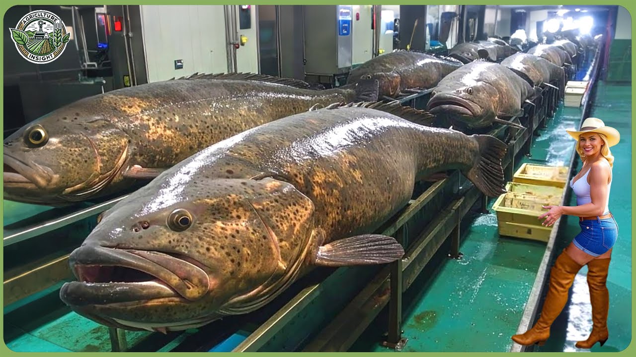 How Billions of Giant Groupers Are Raised & Processed - Amazing Grouper Farming For Meat