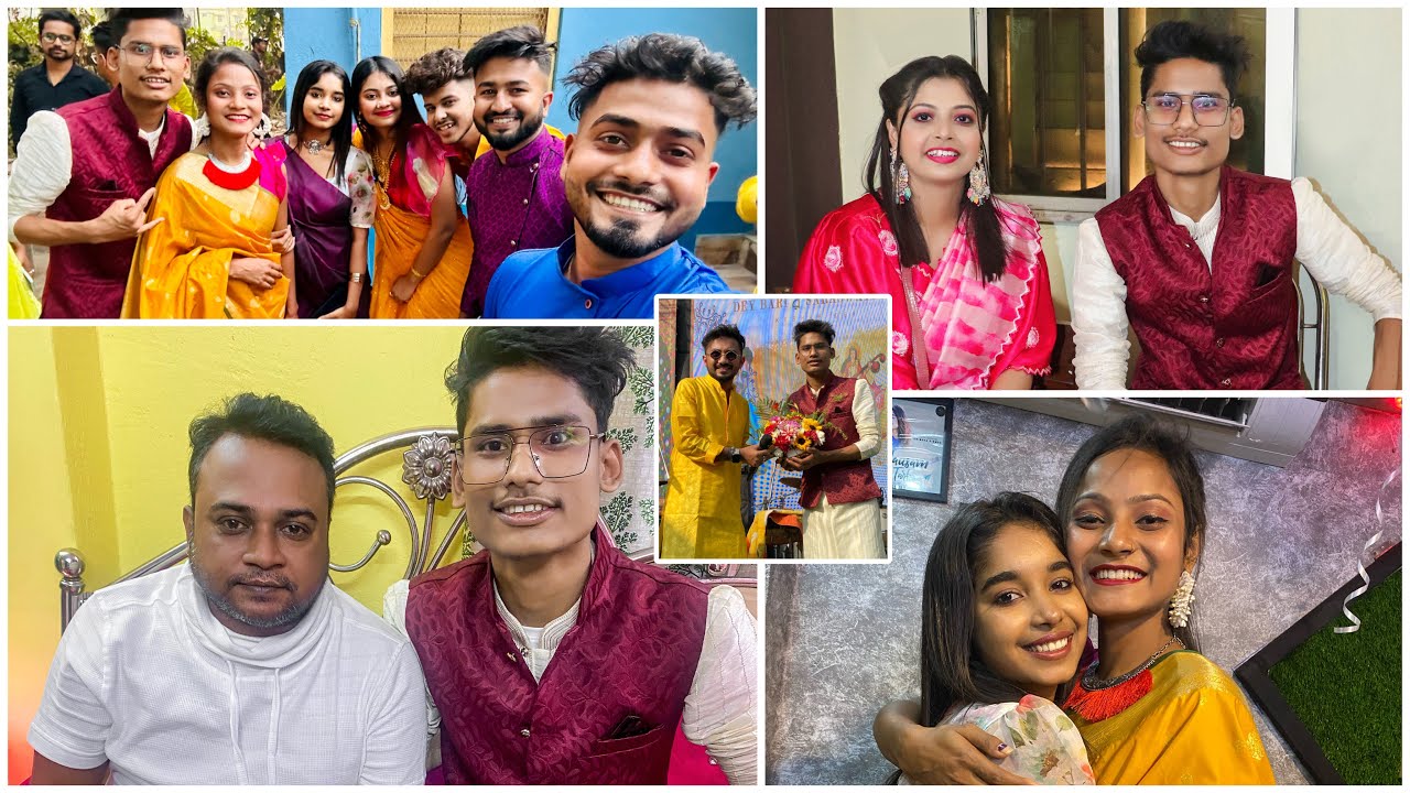 কলকাতার সব YouTubers ও গায়ক @KeshabDey দার সরস্বতী পূজায় || BonG Media Vlog
