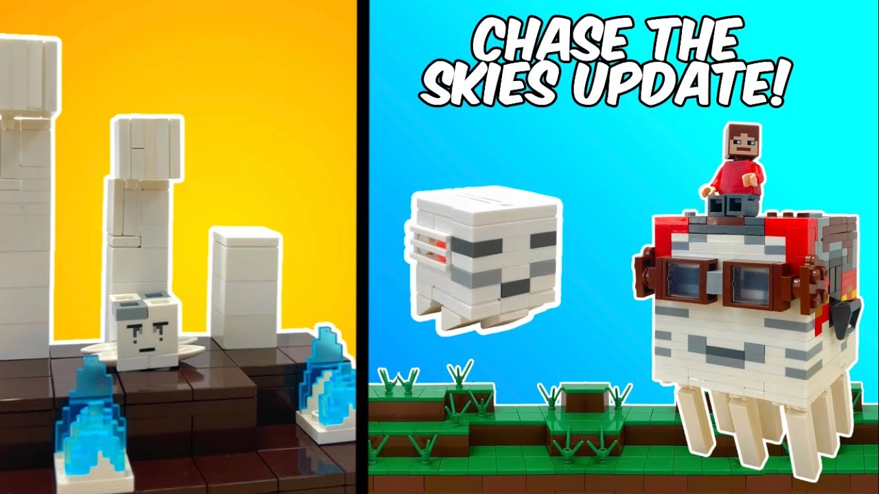 LEGO Minecraft chase the skies Build Hacks! (1.21.6)