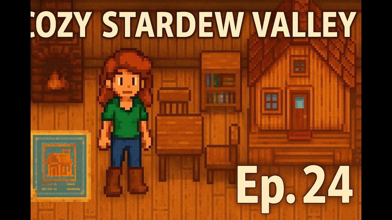 ⭐ Cozy Stardew Valley Ep 24 – A Fresh New Home! 🏡✨ House Upgrades & Fall Rearranging