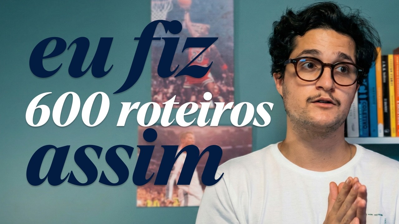 O passo a passo de como eu CRIO ROTEIROS para o YouTube