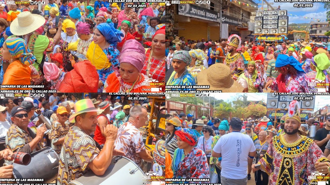 COMPARSA DE LAS MADAMAS DOMINGO CARNAVALES DE EL CALLAO 2025 #MADAMAS #ISIDORA