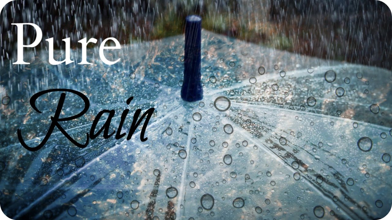 ASMR Relaxation 💦 Rain Falling on an Umbrella - 1 Hour Sleep & Study Aid (White Noise, No Thunder)