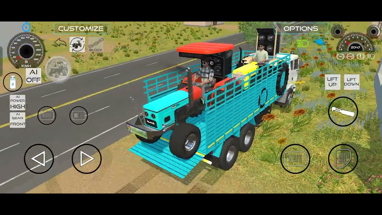 Mini tractor game stand hmt and swraj tractor 