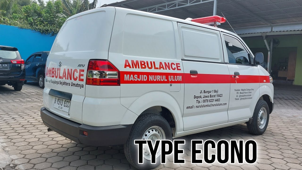 Ambulance Apv BlindVan Type Econo Tampil Mewah Dengan Balutan Sticker Yang Elegan