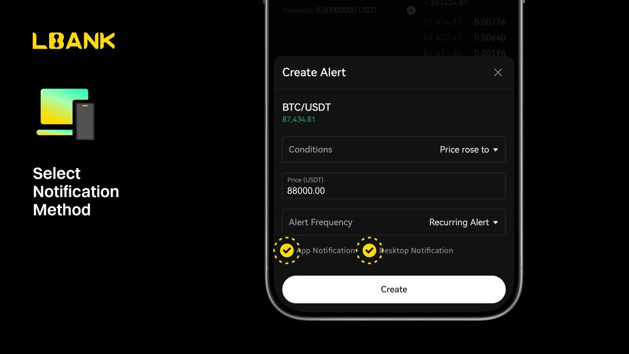 How to Setup Price Alert for Spot Trades (App)？