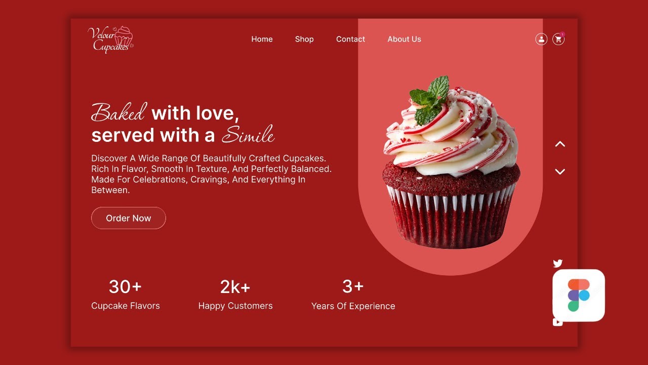 Figma Website Animation Tutorial | Bakery Landing Page UI Animation
