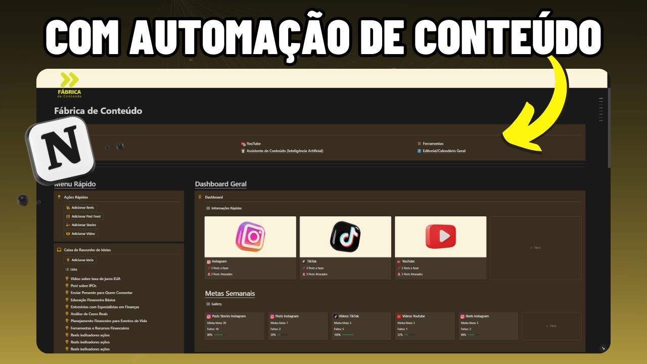 ⭐ Notion Para Social Media: Guia Completo (Com Template Gratuito)