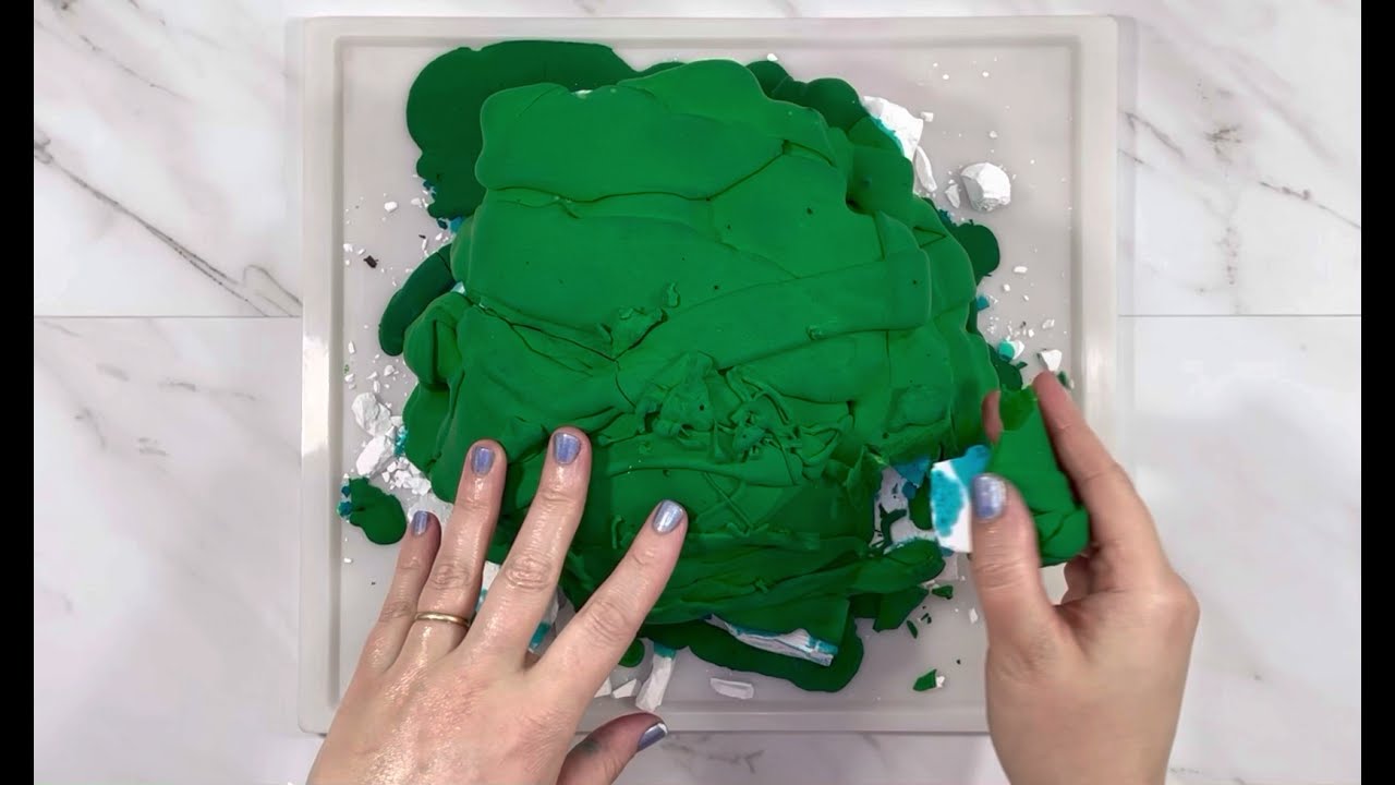 Fresh Gym Chalk topped w/cornstarch paste ASMR Relaxing