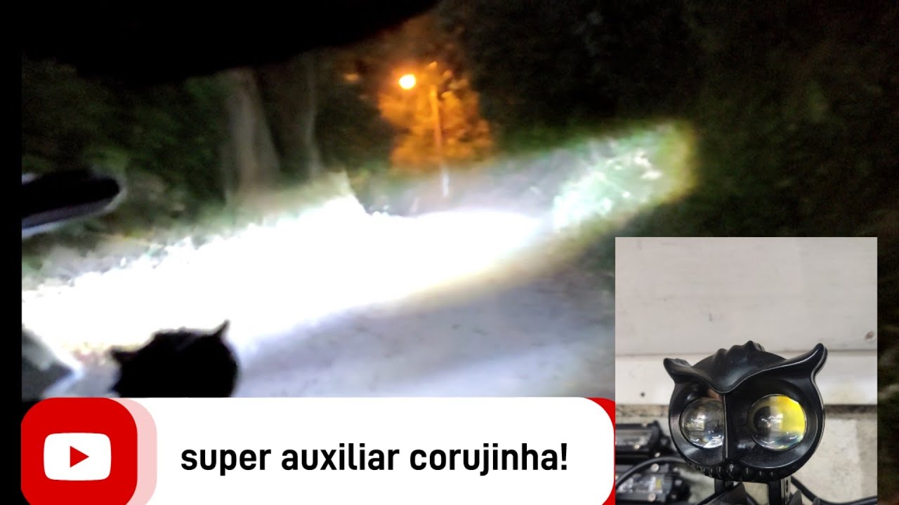 super farol corujinha na CB 500 x