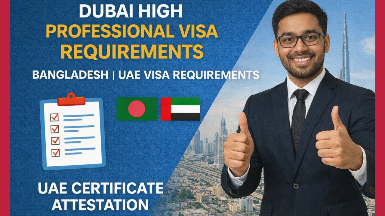 Dubai High Professional Visa Requirements Bangladesh | UAE Visa Requirements