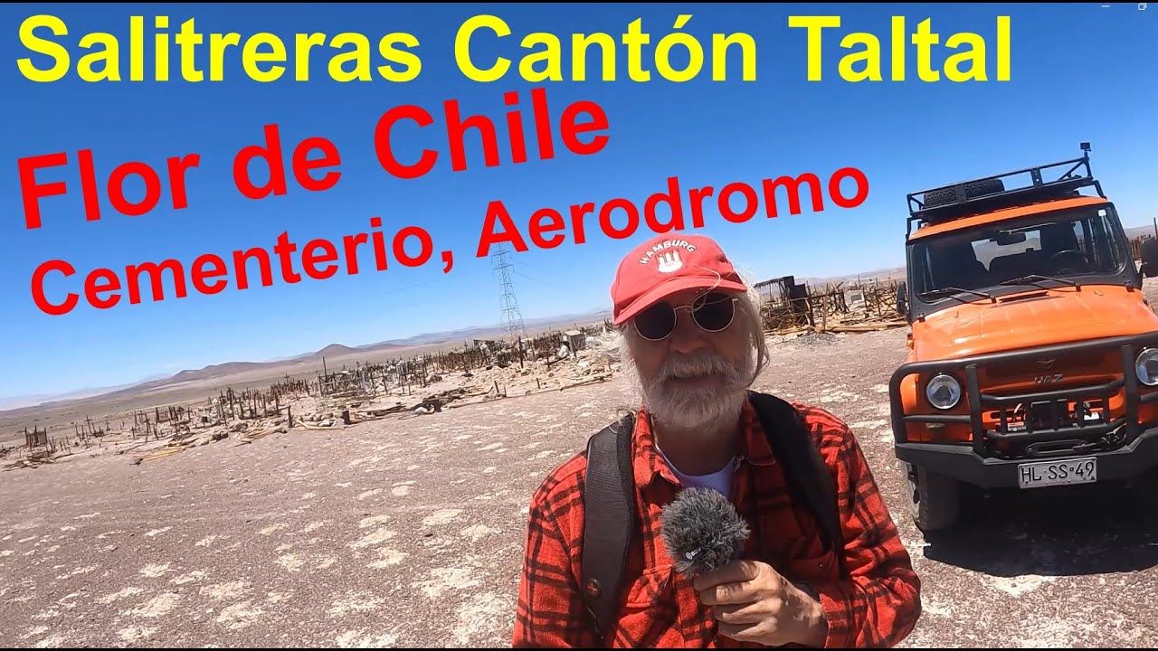 Oficina Flor de Chile, Cantón Taltal: Cementerio, ruinas y un aeródromo