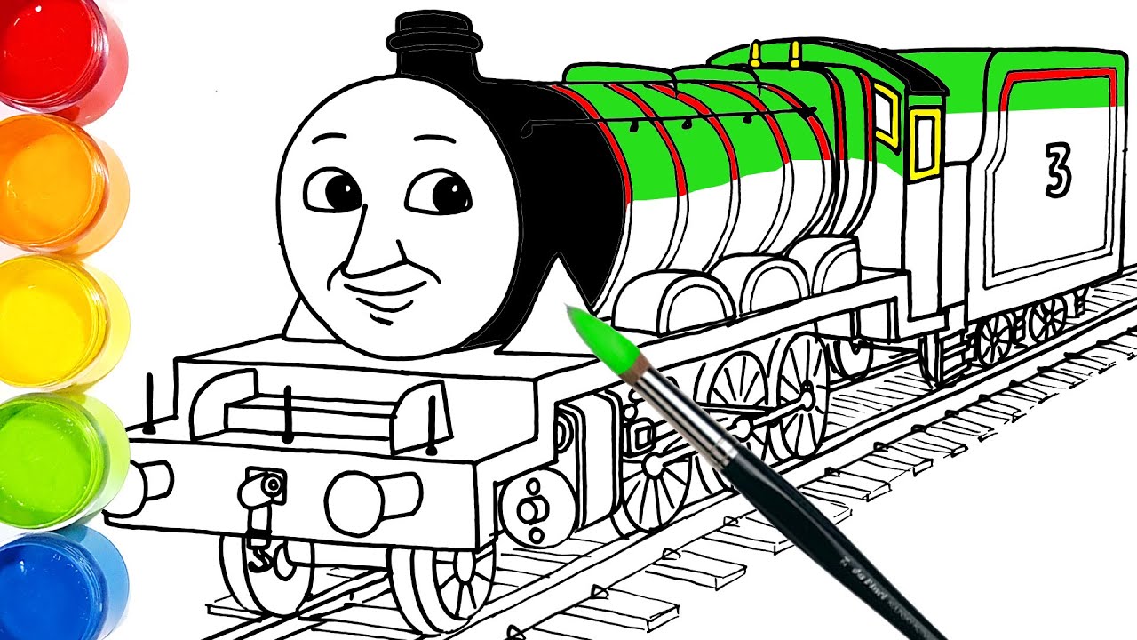 How-to-draw Henry The Green Engine in Thomas & Friends . Drawing and Coloring Pages | Tim Tim TV