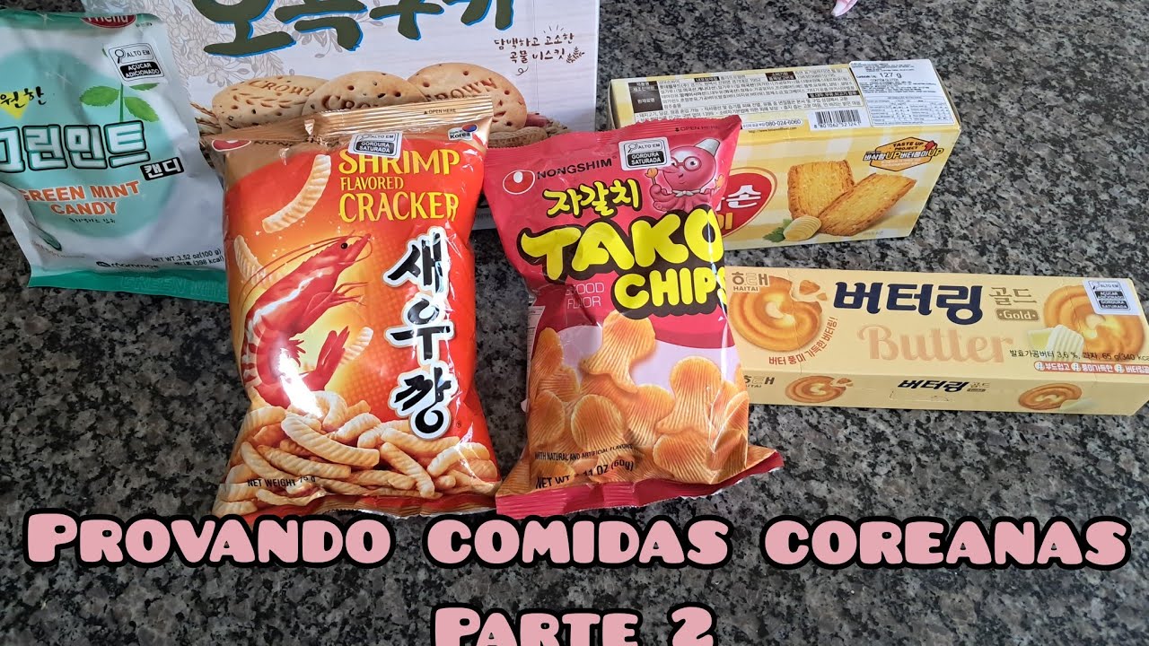 Provando comidas coreanas parte 2