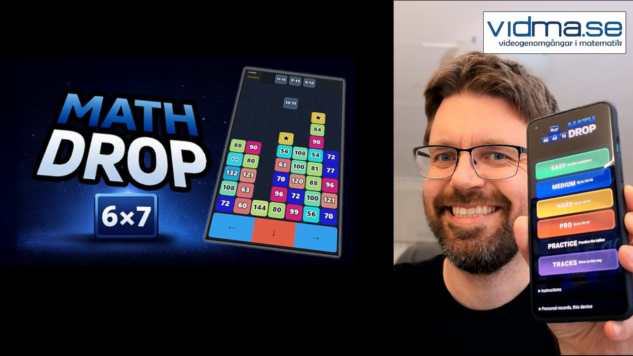 Prova mitt nya spel, Math Drop :)