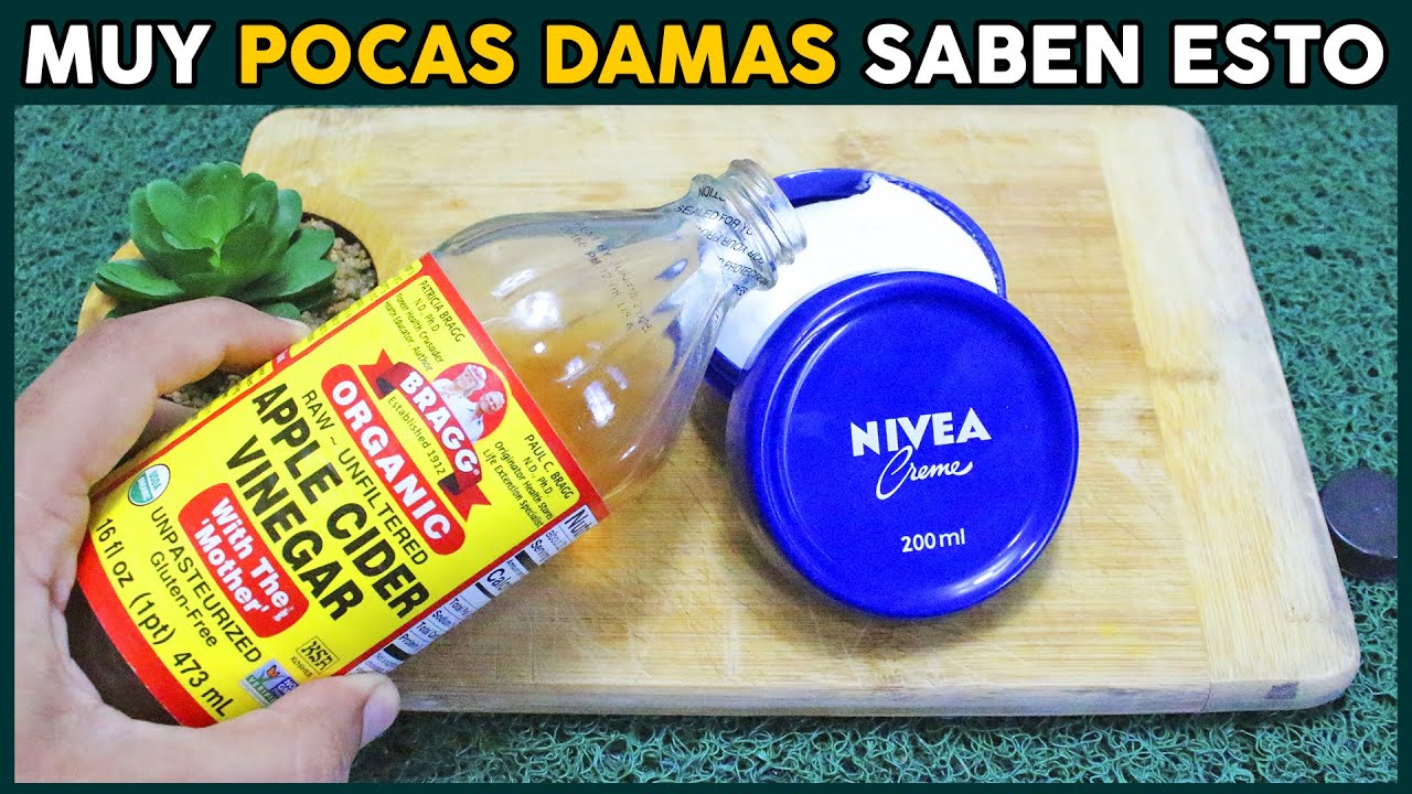 Mezcla vinagre de manzana y n&iacute;vea, casi nadie sabe esto, un truco fenomenal