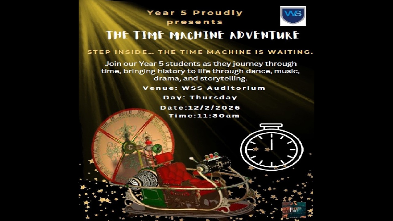 THE TIME MACHINE ADVENTURE- Year 5  Concert