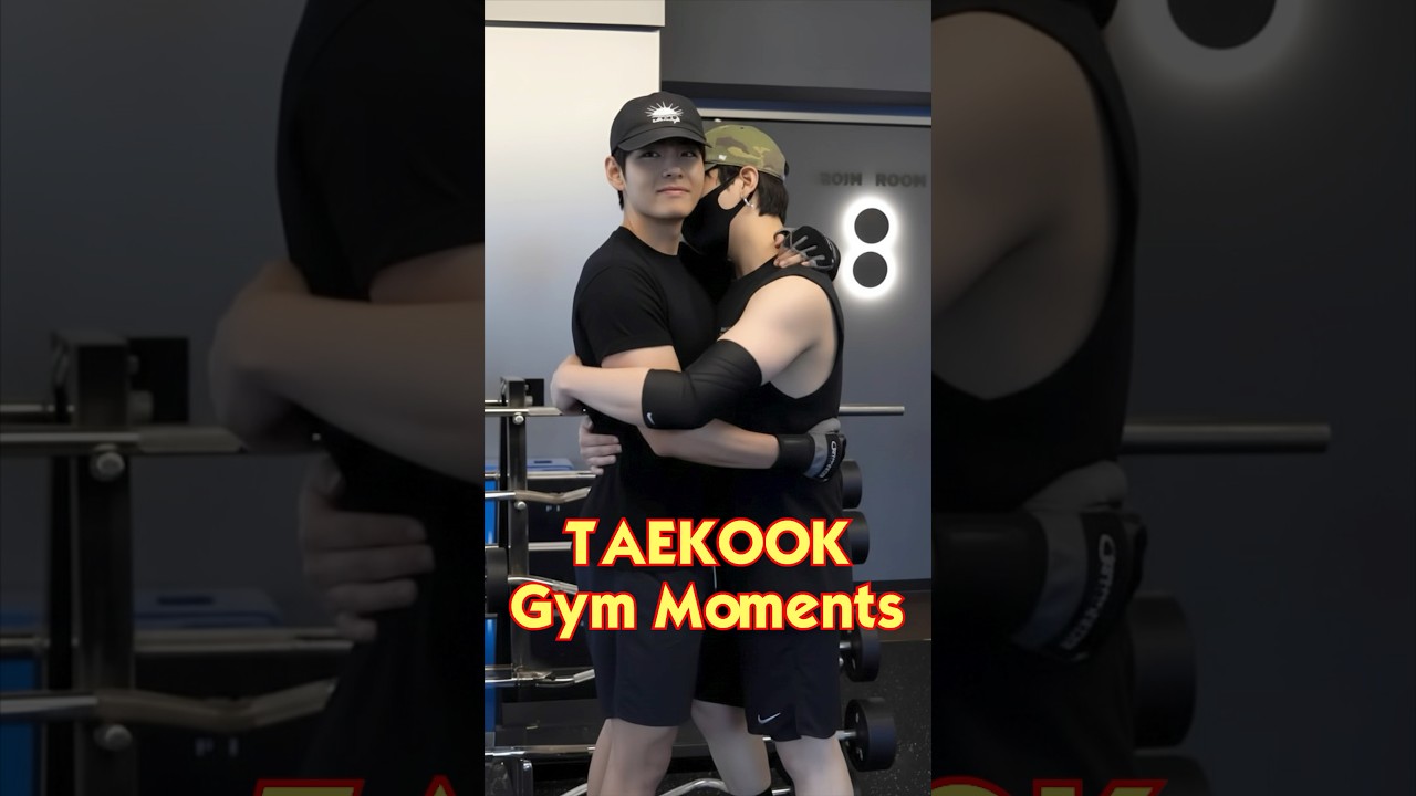 Моменты в спортзале Taekook 😳💪