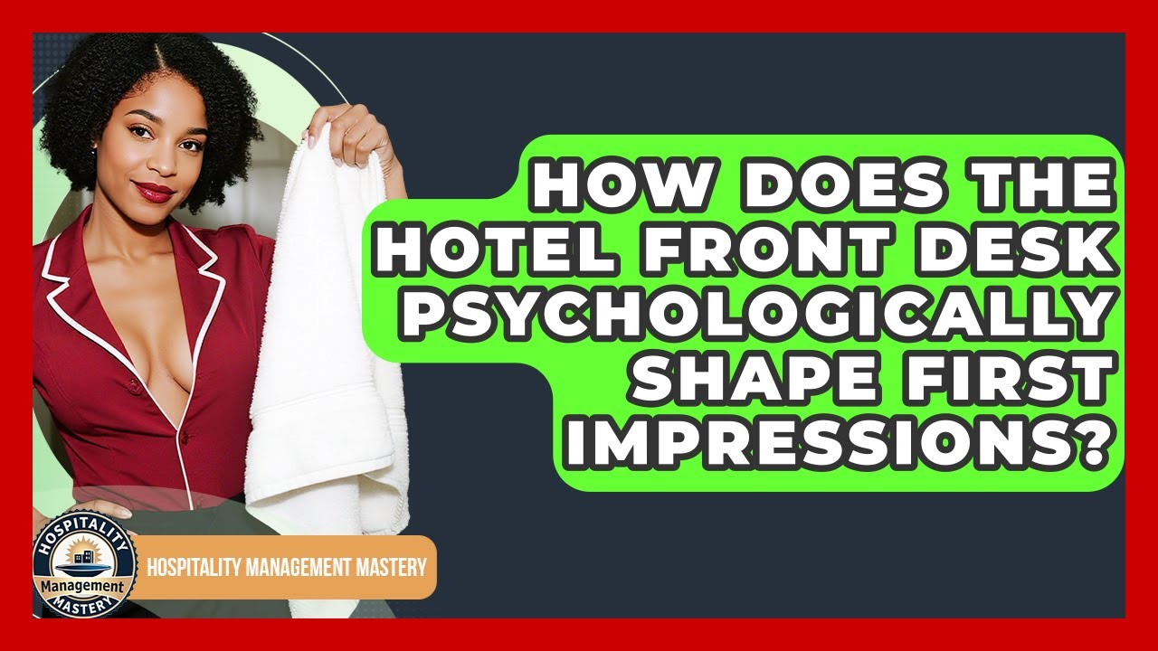How Does The Hotel Front Desk Psychologically Shape First Impressions?