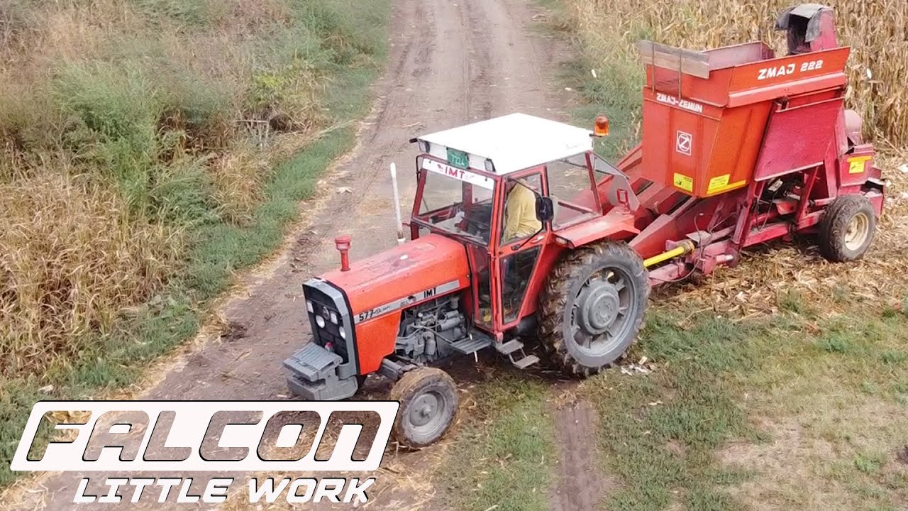 Branje kukuruza u klipu DRONE VIDEO