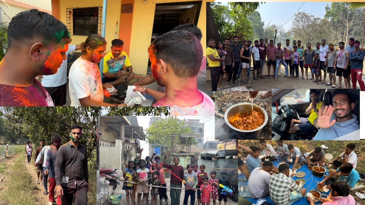 रंगपंचमी vlog 🎨🥴#vlog #trending #holi #rangapanchami #festival #aagrikoli #viral #love #aagri