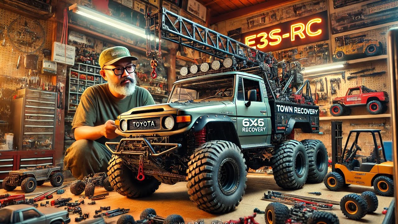How To Build Rc Crawler: Town Truck 6x6 - Toyota FJ45 - Traxxas Trx-6 / Rc Car