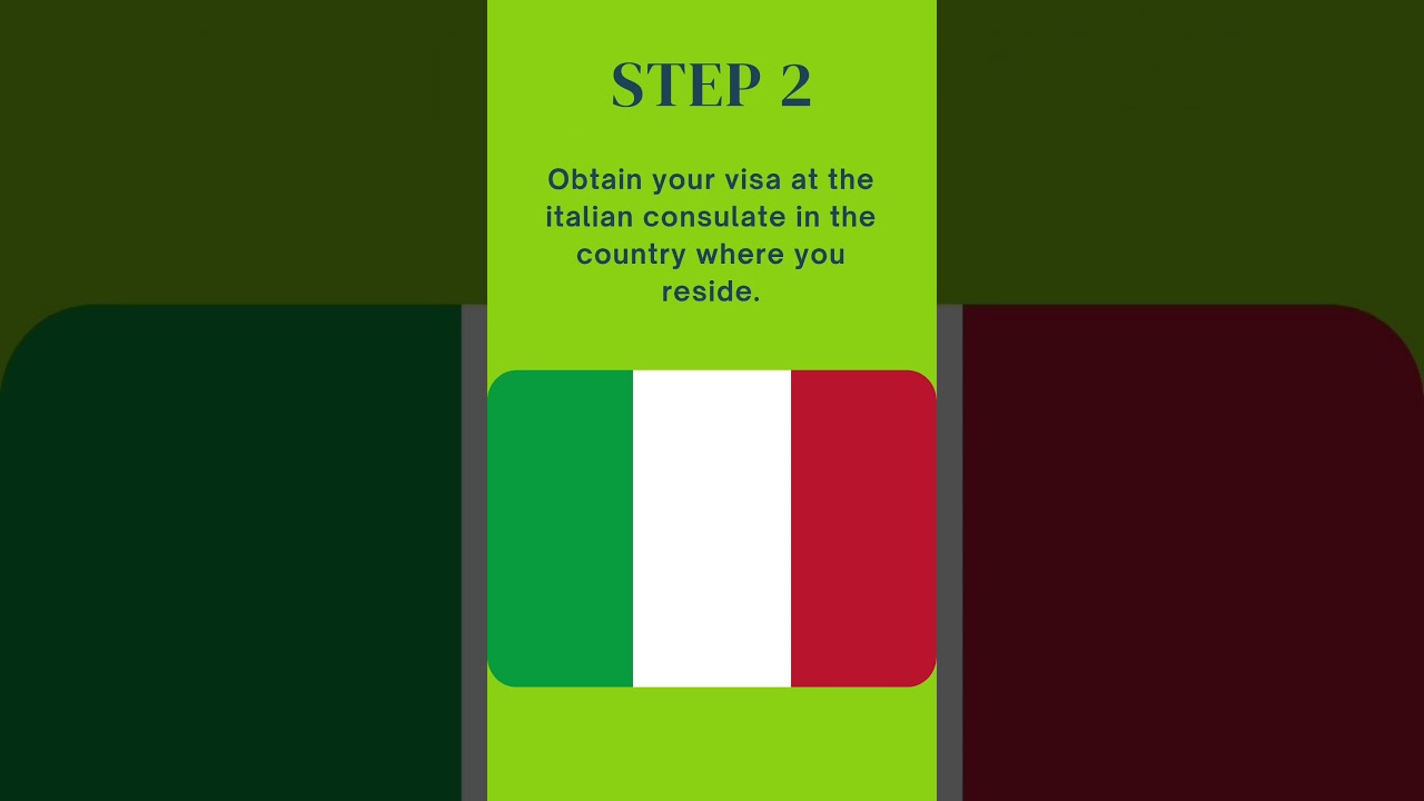 The 4 basic steps to move to Italy