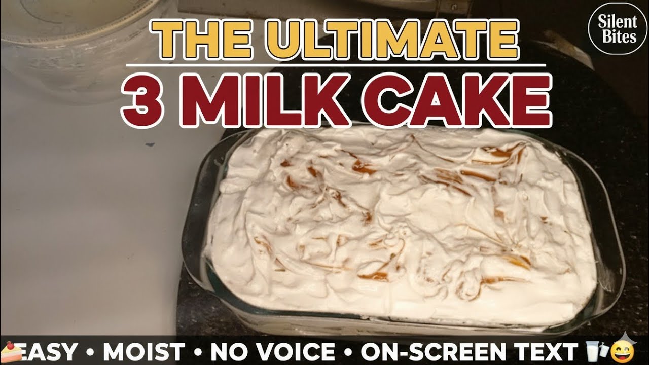 The Best & Easiest Tres Leches Cake Recipe (3 Milk Cake) at Home | Step-by-Step @CookbookbySS 