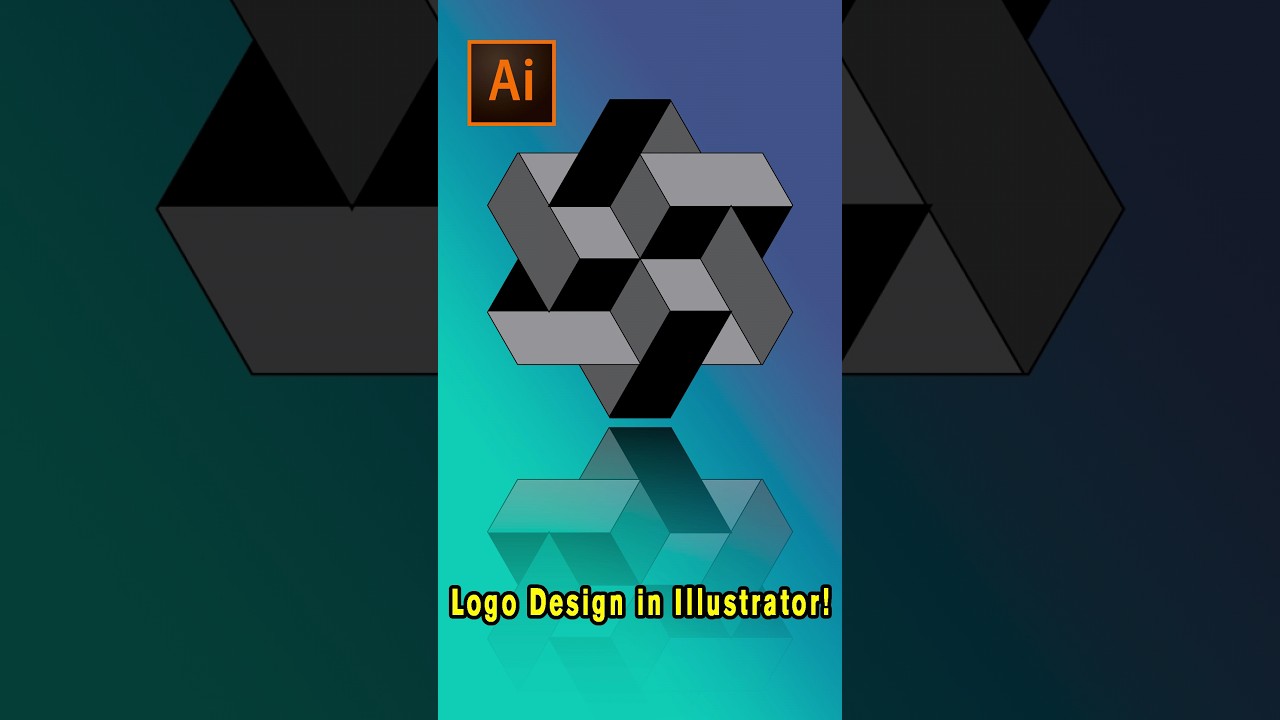 3D Logo Design in Illustrator!