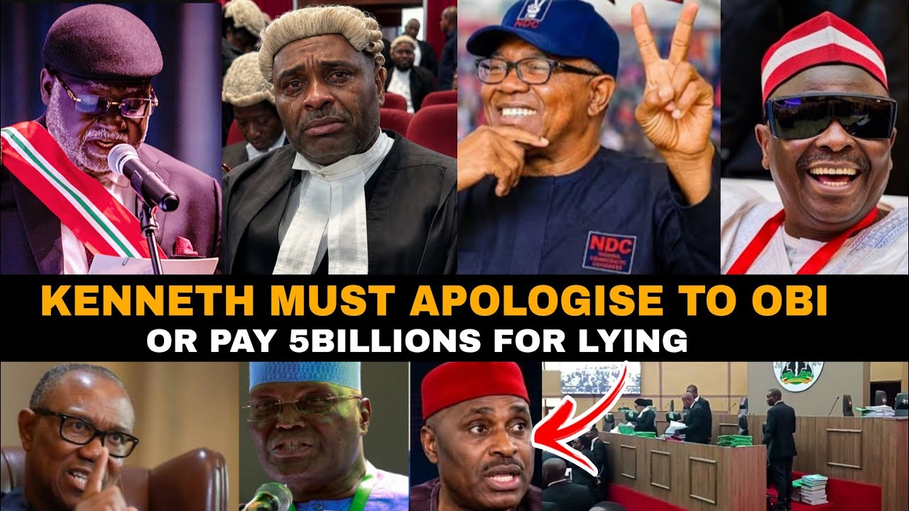 BREAKING! COURT ORDER KENNETH OKONKWO TO PAY 5 BILLION TO PETER OBI ?