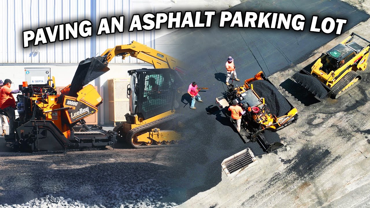Milling and Paving an Asphalt Parking Lot (FULL PROJECT)
