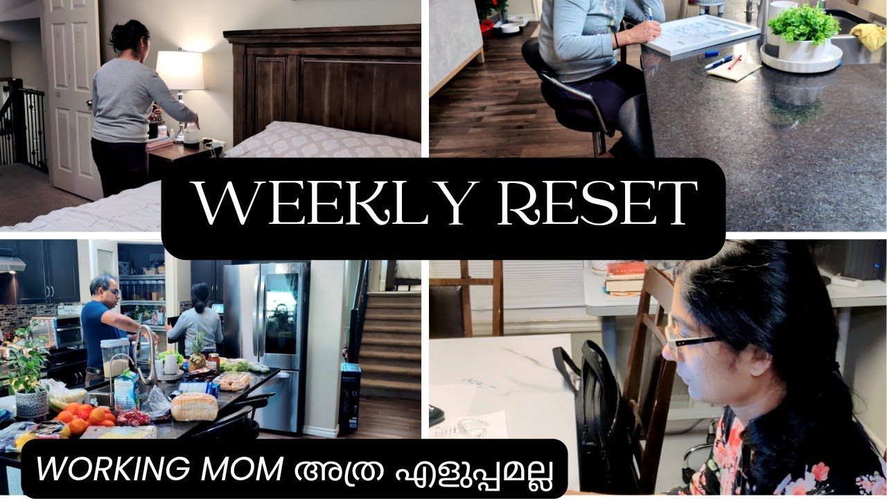 Weekly Reset for a Stress Free Work Week/ Grocery Haul/ Day In My Life Malayalam/ #miya 
