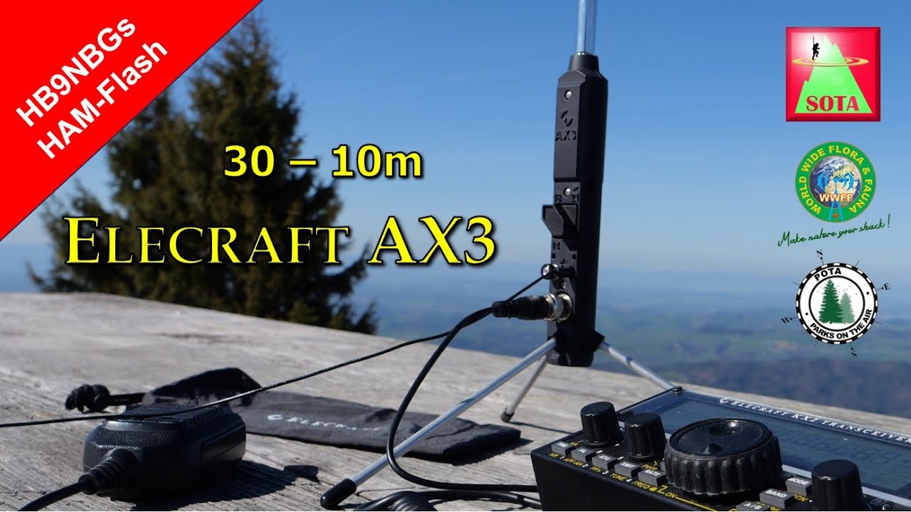 ELECRAFT AX3 – Die Teleskopantenne für (40)/30/20/17/15/12/10m